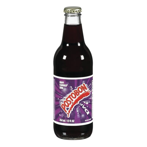 Postobon Soda - Grape - 12 oz glass bottle soda