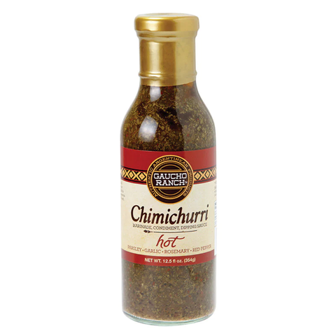 Gaucho Hot Ranch Chimichurri 12.5 Oz cans & jars